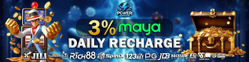 POWERGAMING Daily Reload Bonus - Get 3% Extra Cash Every Day!